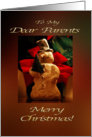 Merry Christmas Snowman - Parents card