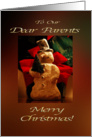Merry Christmas Snowman - Our Parents card