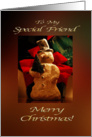 Merry Christmas Snowman - Special Friend card