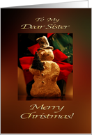 Merry Christmas Snowman - Sister card