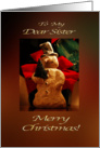 Merry Christmas Snowman - Sister card