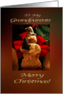 Merry Christmas Snowman - Grandparents card