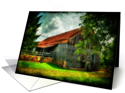 Barn In Summer - Blank card (571553)