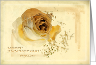 Antique Rose - Spouse Anniversary Card
