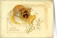 Antique Rose - Easter Greetings card