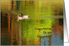 Engagement Congratulations - Mallard Pair card