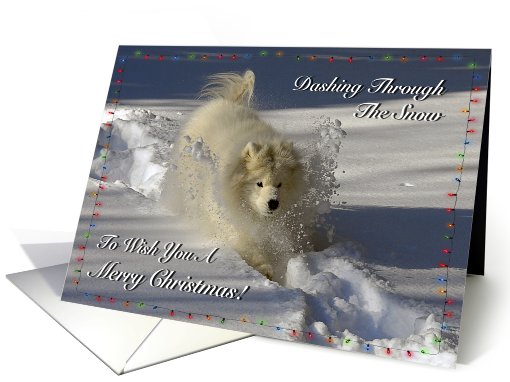 Snowy Dog Christmas card (717334)