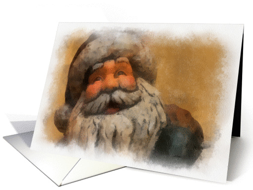 Christmas, Vintage Santa Blank card (883414)