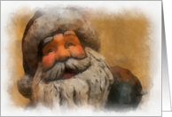 Christmas, Vintage Santa Blank Card