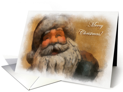 Vintage Merry Christmas Santa card (883426)