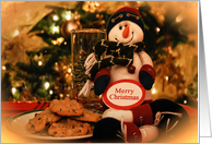 Christmas Cookies and Snowman card