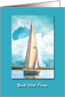 Yacht Club Party Invitation card