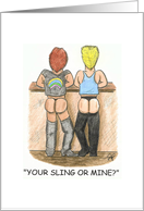 Gay Greetings Thinking of you- G/L card