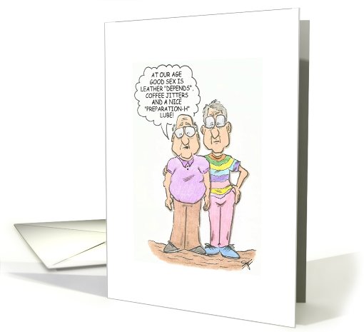 Gay Greetings Gay Couple Old Age Birthday card (481407)