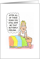 Gay Greetings Butterfly Feeling card
