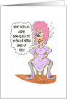 Gay Greetings Make Up Tips card