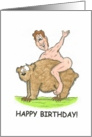 Gay Greetings Into Bear Back Birthday card