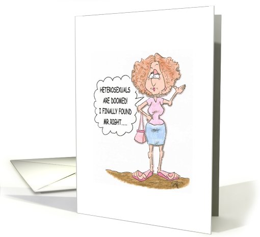 Gay Greetings Heterosexual Women Doomed card (481802)