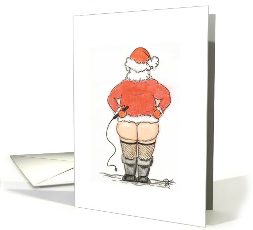 Gay Greetings Kinky Santa Christmas card (481886)