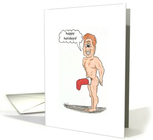 Gay Greetings Christmas Sexy Stocking Stuffer card (481891)
