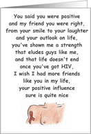Positive card