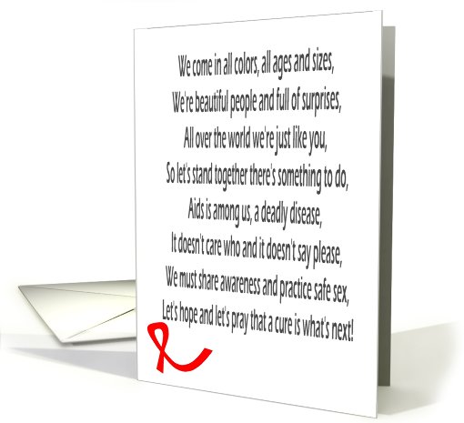 HIV Awareness card (716158)
