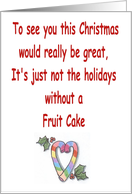 Happy Holigay Fruit Cake card