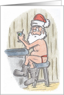 santa jock card