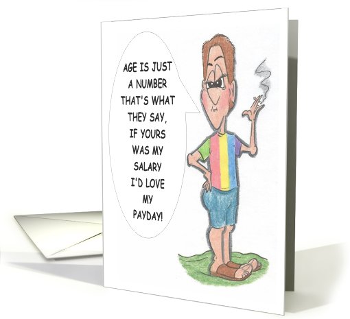 BIRTHDAY NUMBER card (743361)