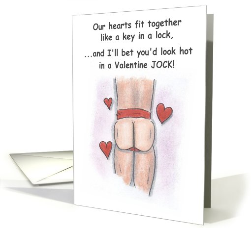 Valentine's Day jock strap card (759925)