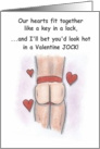 Valentine’s Day jock strap card