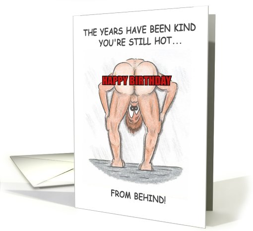 Hot Behind Birthday
 card (768327)
