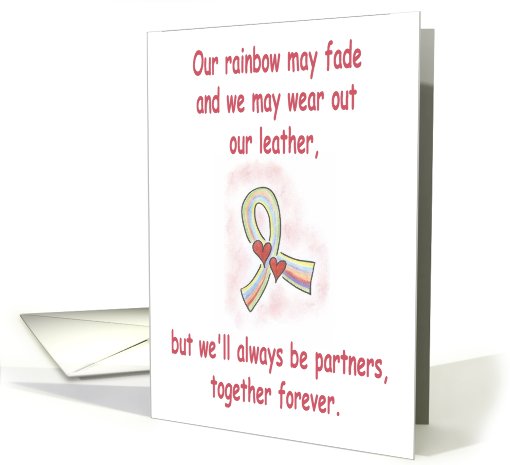 Gay Anniversary Partners Forever
 card (796265)