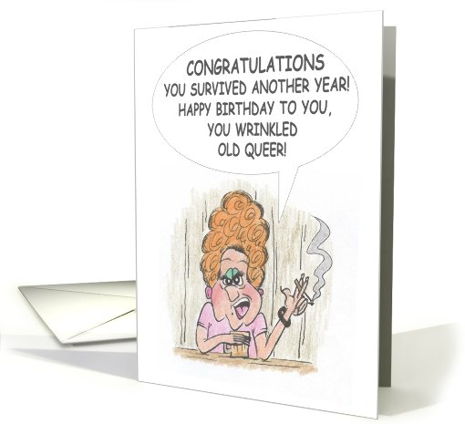 congratulations you made it another year you queer card (825587)