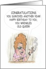 congratulations you made it another year you queer card