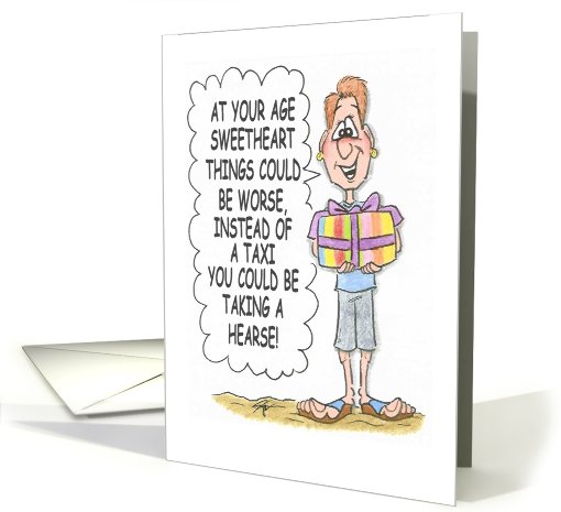 hearse birthday gay card (825593)