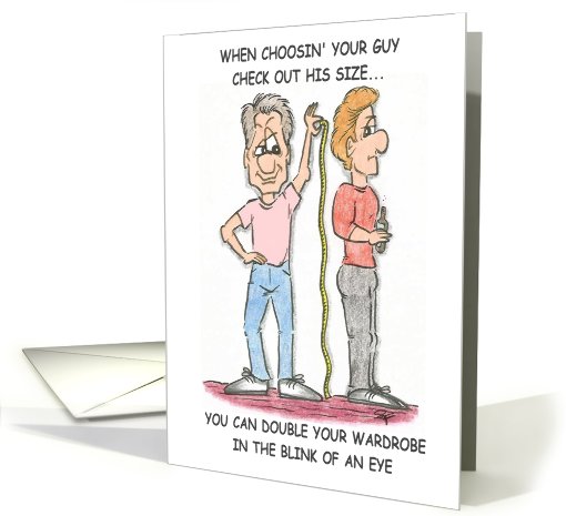gay choosing your guy, blank card (827226)