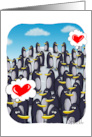 Penguin Love for Valentines card