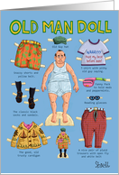 Funny Birthday For Old Timer Guy Wearing Old Man Clothes card