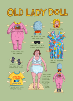 Old Lady Paper Doll...