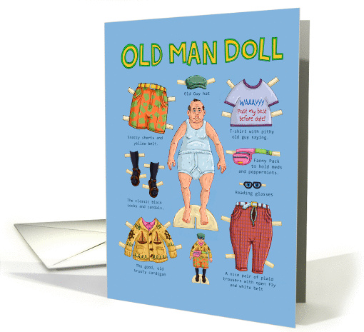 An Old Man Paper Doll, Old Man Fashion. card (1452702)