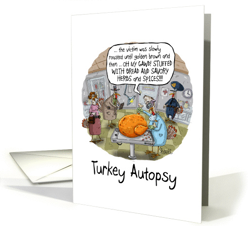 Turkey Autopsy Humor card (1452774)