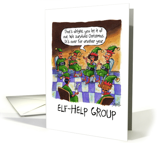 Funny Christmas With Cute Elves Needing Therapy After the... (1453022)