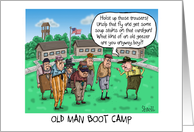 Old Man Boot Camp 65th Birthday card