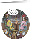 Funny Birthday for Mom With Chicken Moms Saying Kids Don’t Visit card