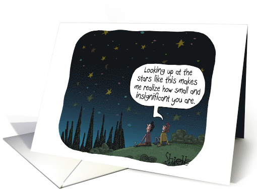Happy Birthday to my Significant Other. Night Sky Star Gazing card