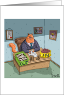 Birthday for Cat Lovers and Funny Co Worker Humor card