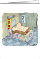 Sick Sandwich Get Well card