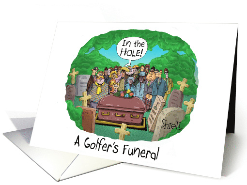 Golfer's Funeral. card (1754472)