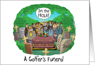 Golfer’s Funeral. card
